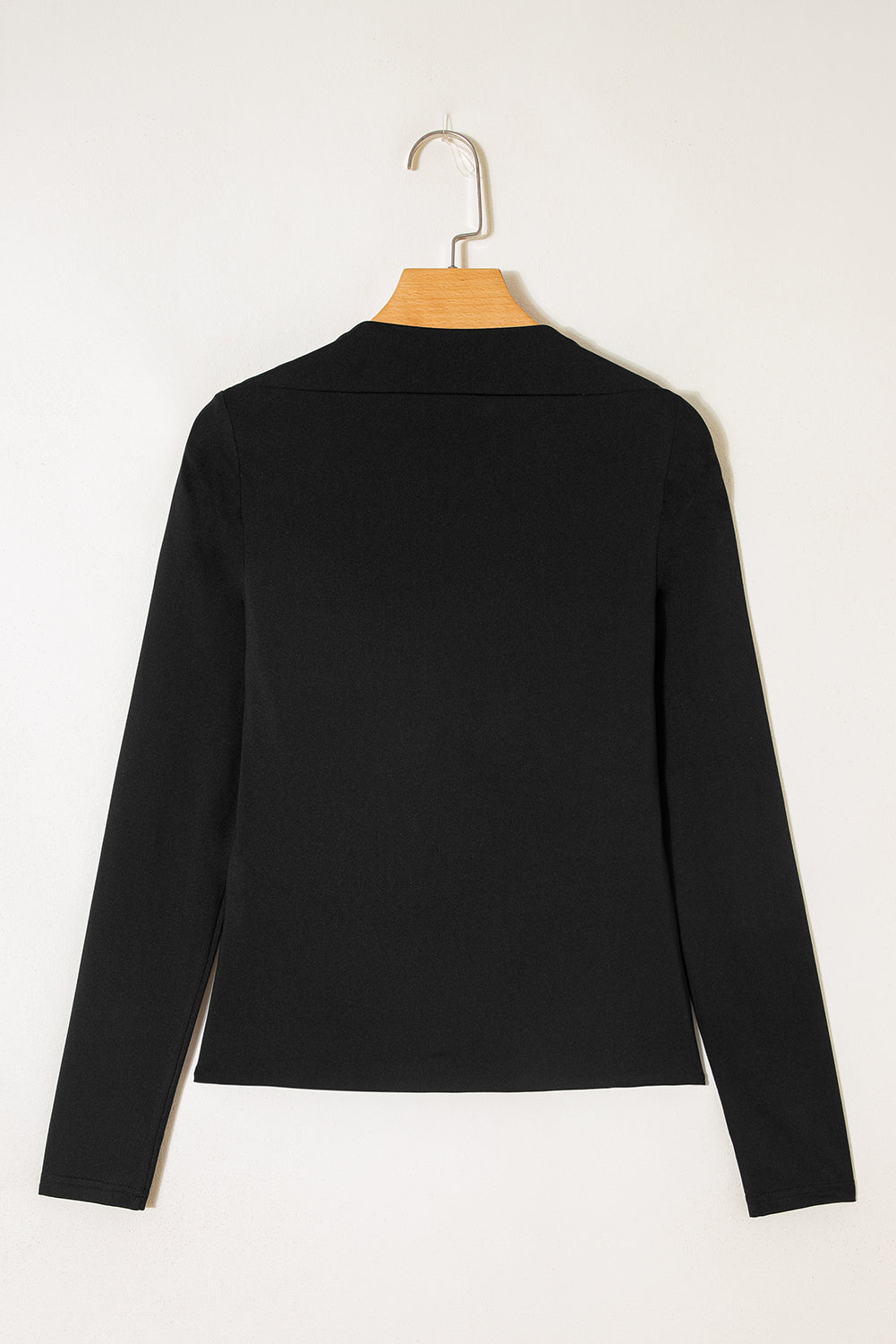 Black Long Sleeve Slim Top