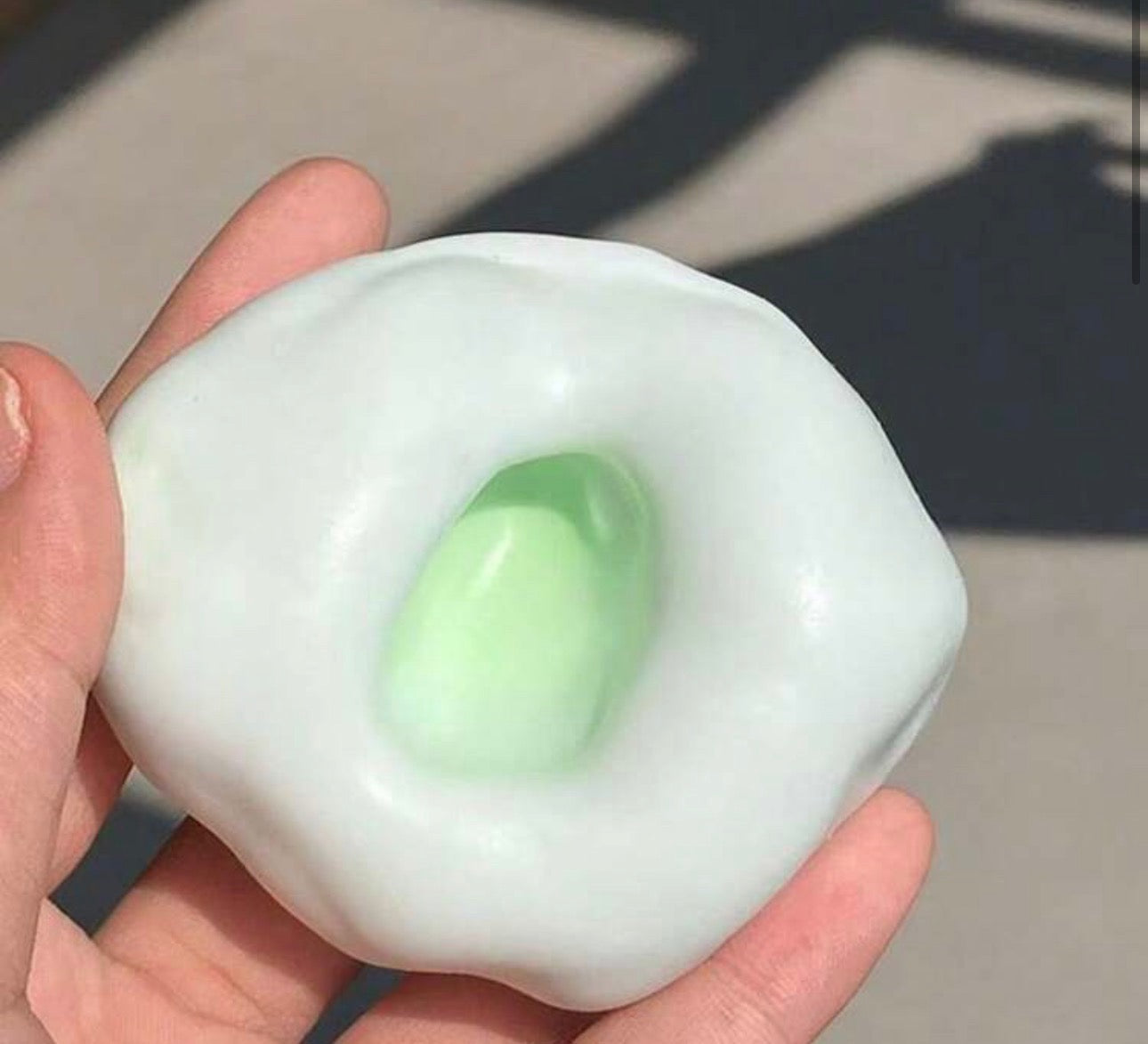 Color changing stress ball slow rise