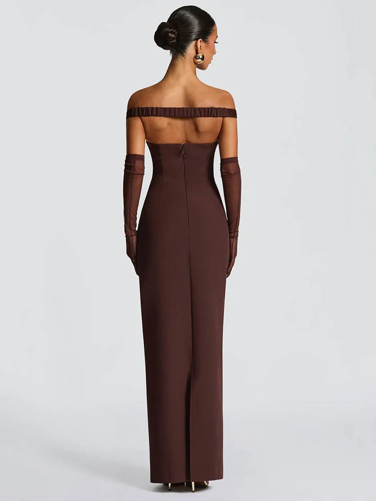 Elegant Sleeveless Mesh Backless Dress