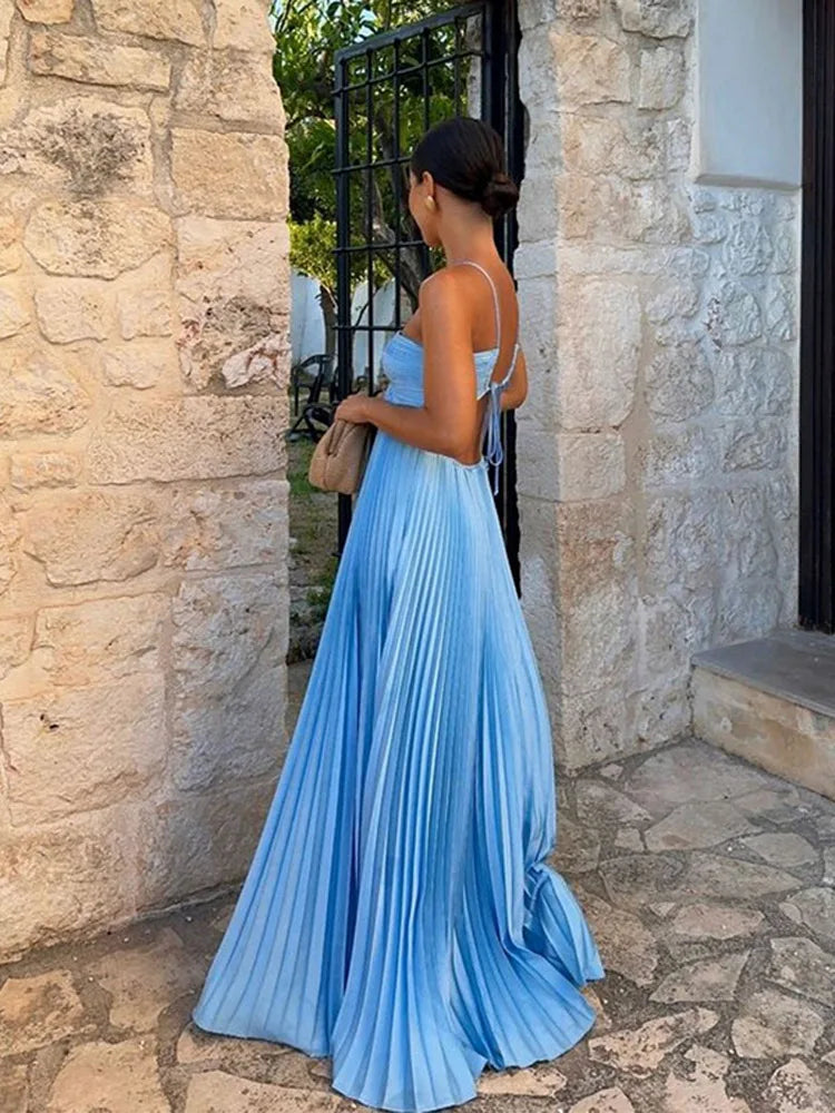 Just Judy Pleated Dress