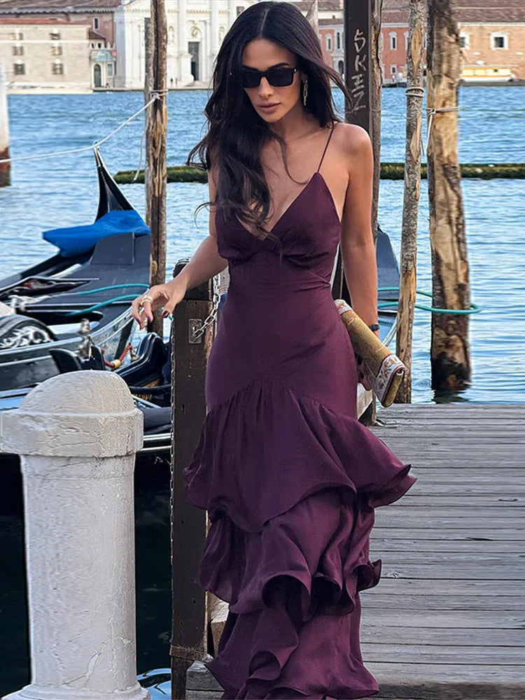 Mary's Purple Sling Dress