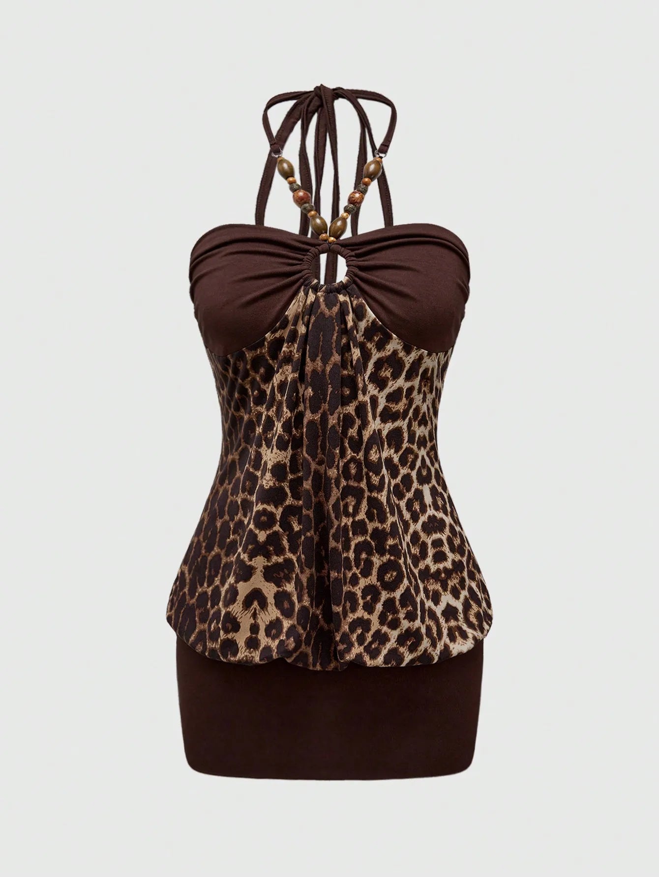 Leopard Print Halter Top