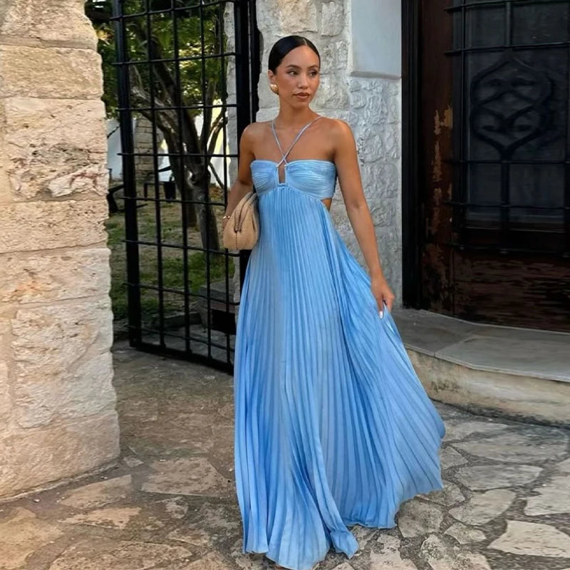 Just Judy Pleated Dress