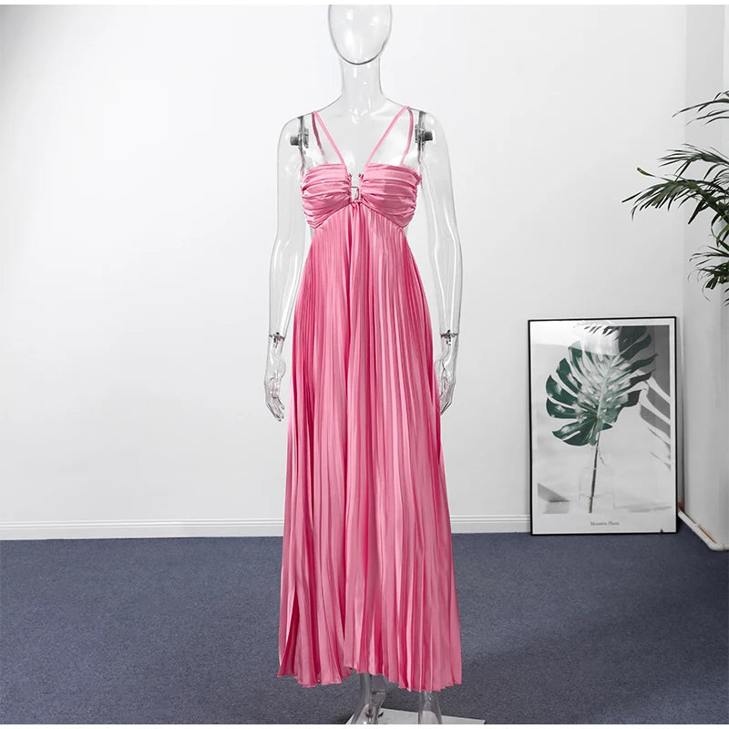 Just Judy Pleated Dress