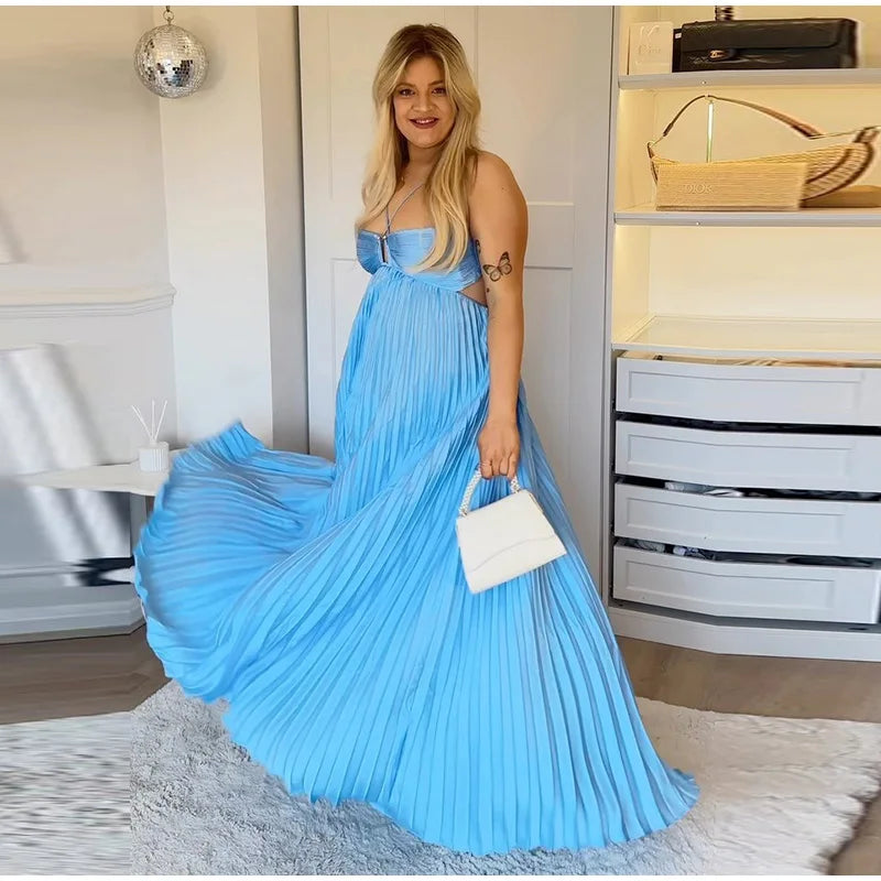 Just Judy Pleated Dress