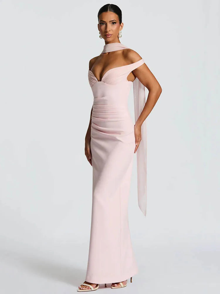 Elegant Sleeveless Mesh Backless Dress