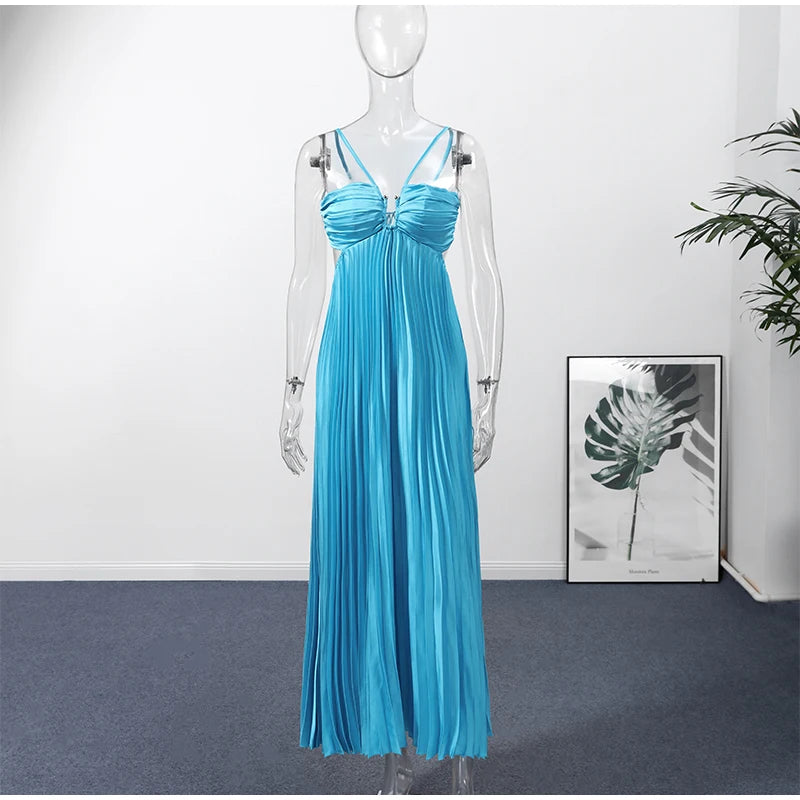 Just Judy Pleated Dress