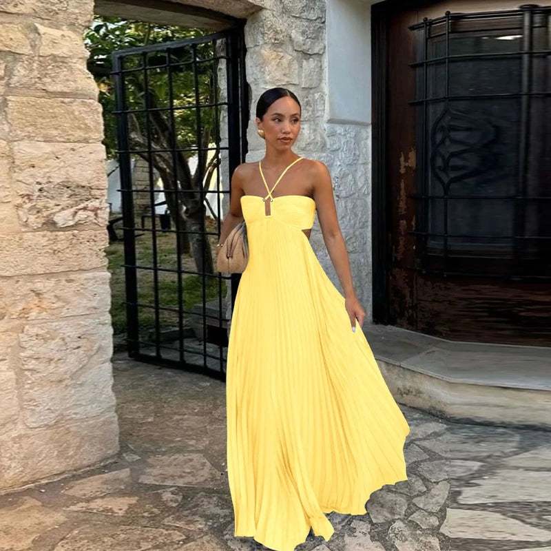 Just Judy Pleated Dress