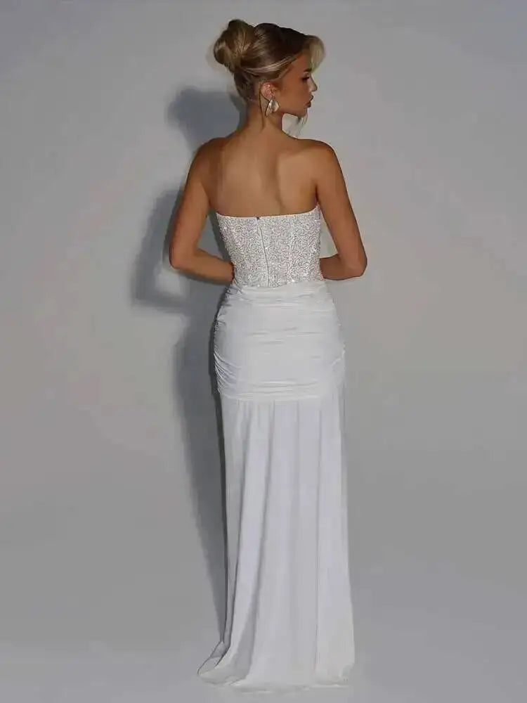 Slim Bodycon Corset Maxi Long Dress