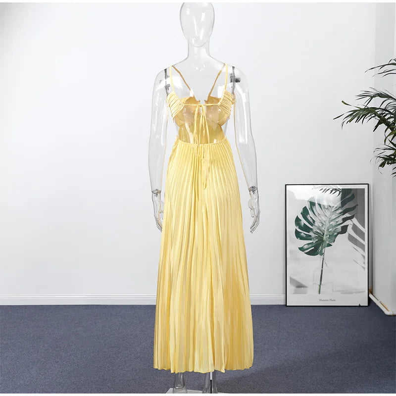 Just Judy Pleated Dress
