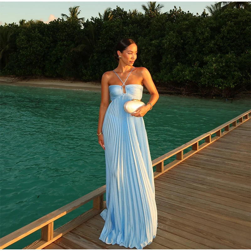 Just Judy Pleated Dress
