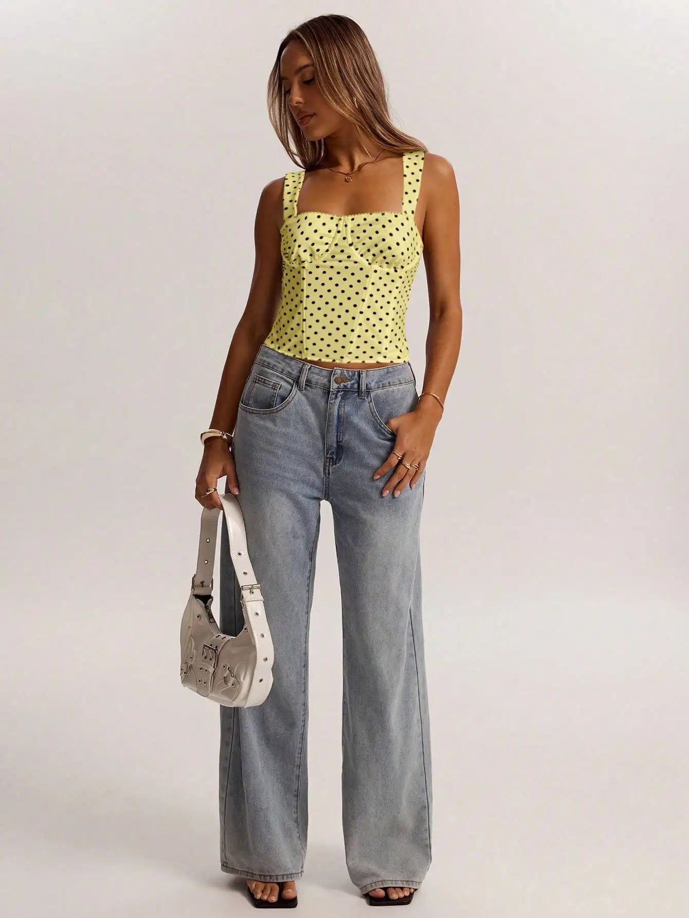 Polka Dot Corset Top