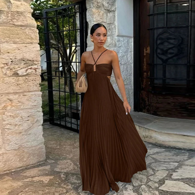 Just Judy Pleated Dress