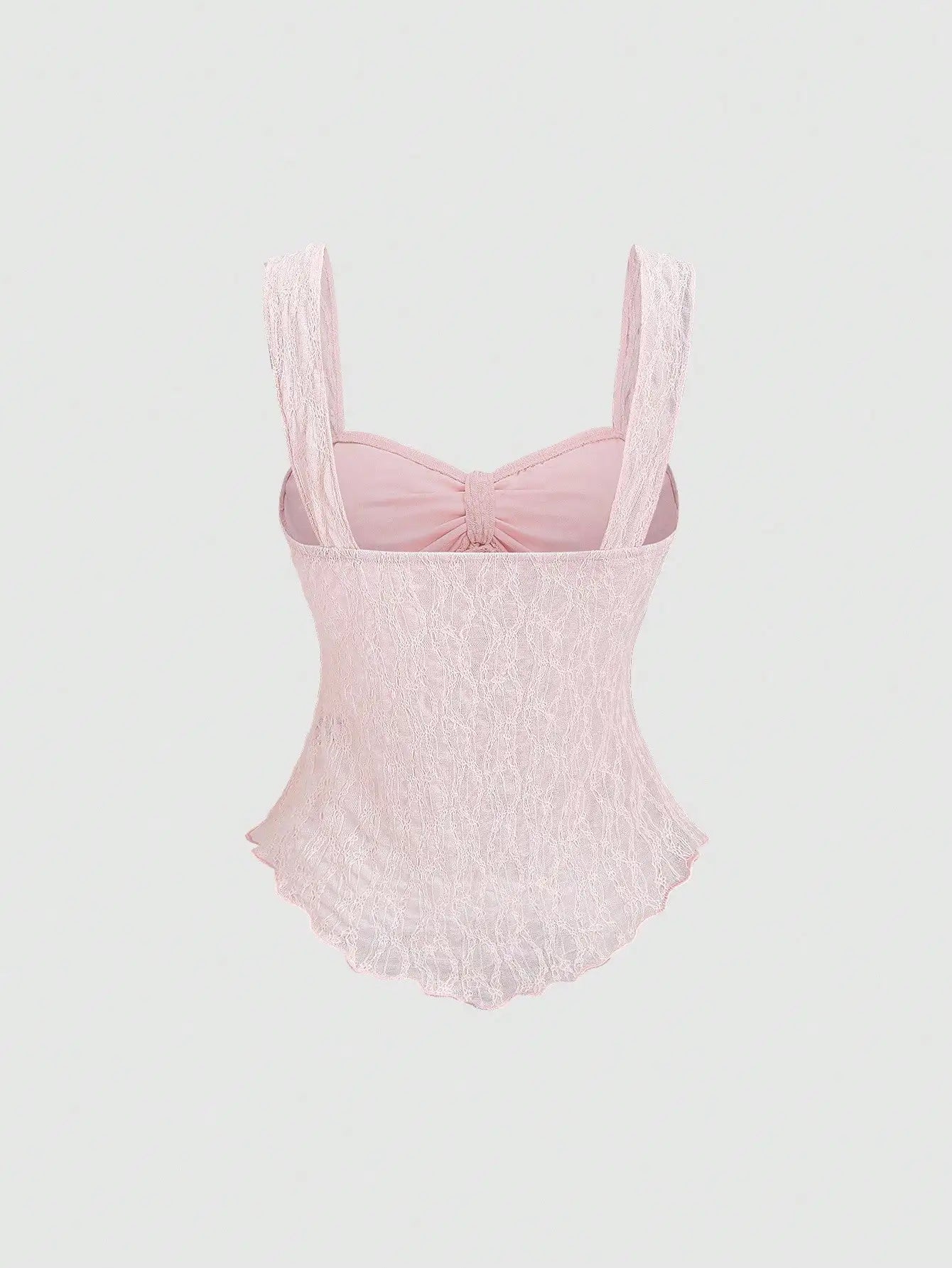 Macy Pink Lace Bow