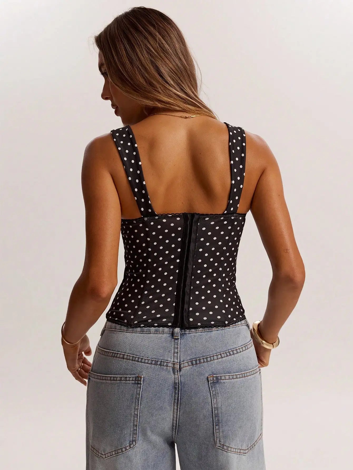 Polka Dot Corset Top