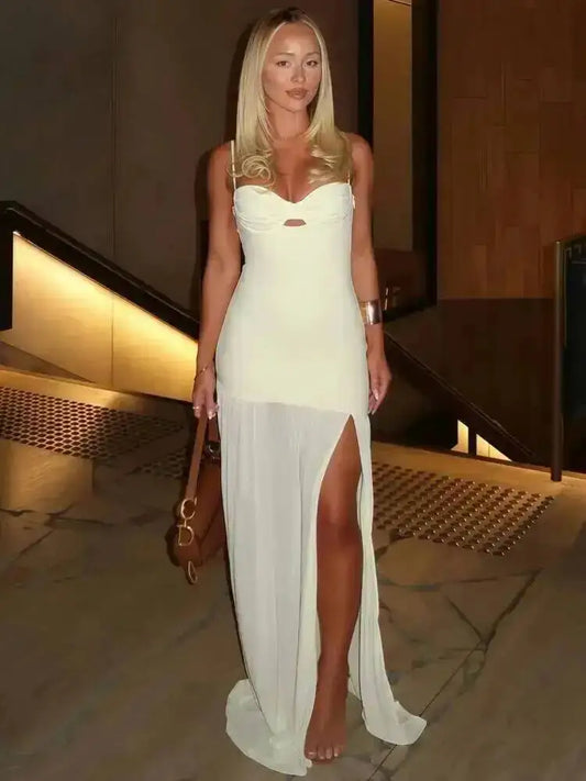 Evylin Mesh Maxi Dress