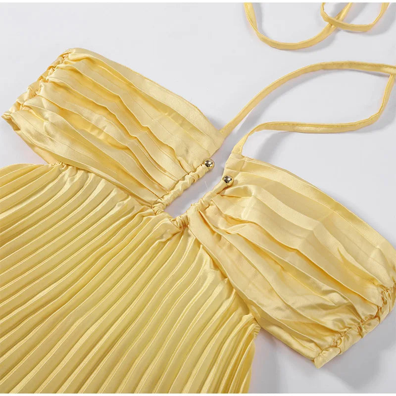 Just Judy Pleated Dress