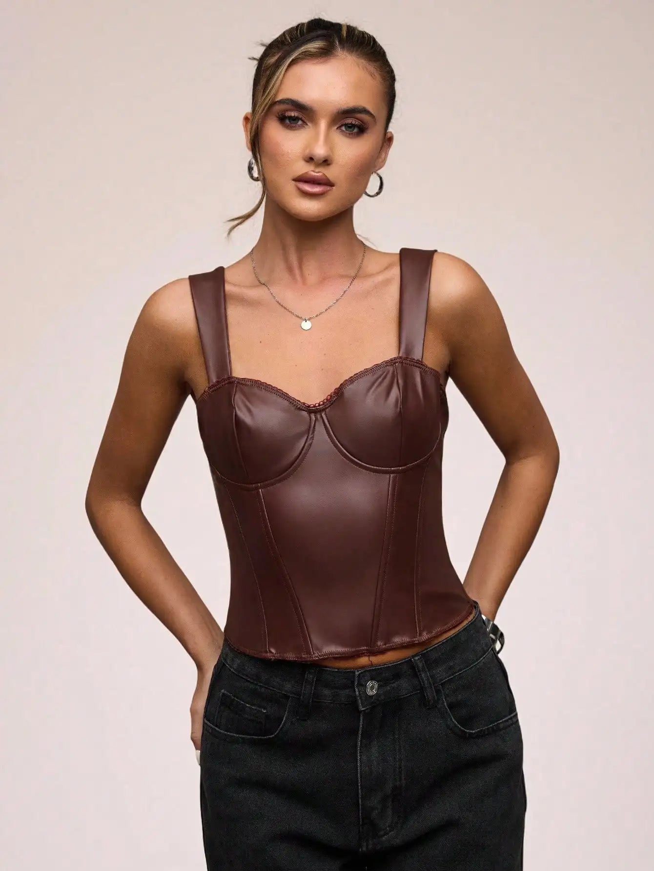 Polka Dot Corset Top