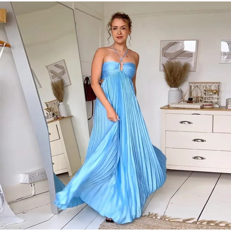 Just Judy Pleated Dress