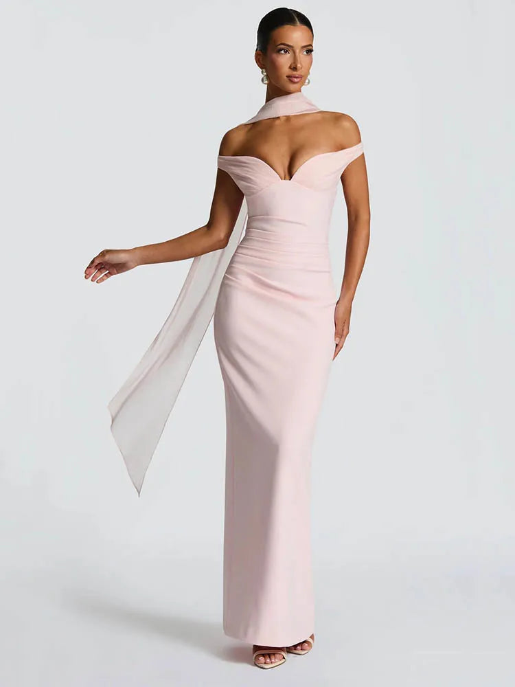 Elegant Sleeveless Mesh Backless Dress