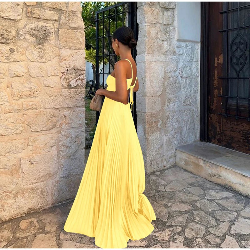 Just Judy Pleated Dress