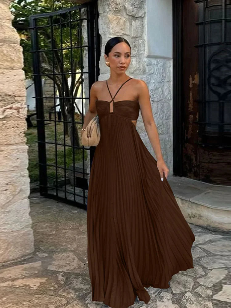 Just Judy Pleated Dress