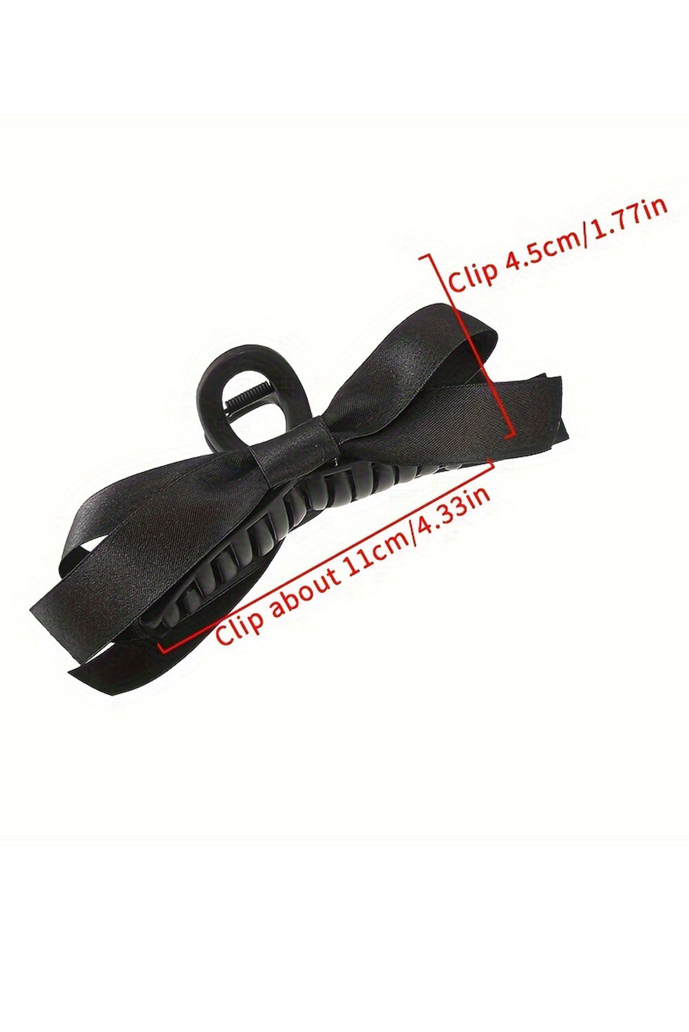 Black Bow Hairclip Accessory